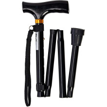 Adjustable Folding Walking Stick, Portable Cane With Ergonomic Handle, Non-slip Base, Lightweight, Height Adjustable, 74 Cm-83.5 Cm