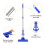 Sponge Mop Absorbent Cleaning Floor Telescopic Handle Plus 1 Head 9