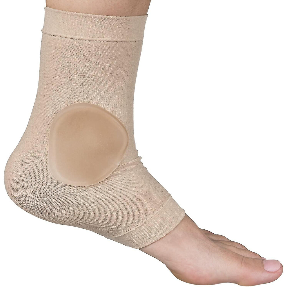 Ankle Bone Protection Socks Malleolar Sleeves With Gel Pads For Boots, Skates, Splints, Braces - 1 Pair