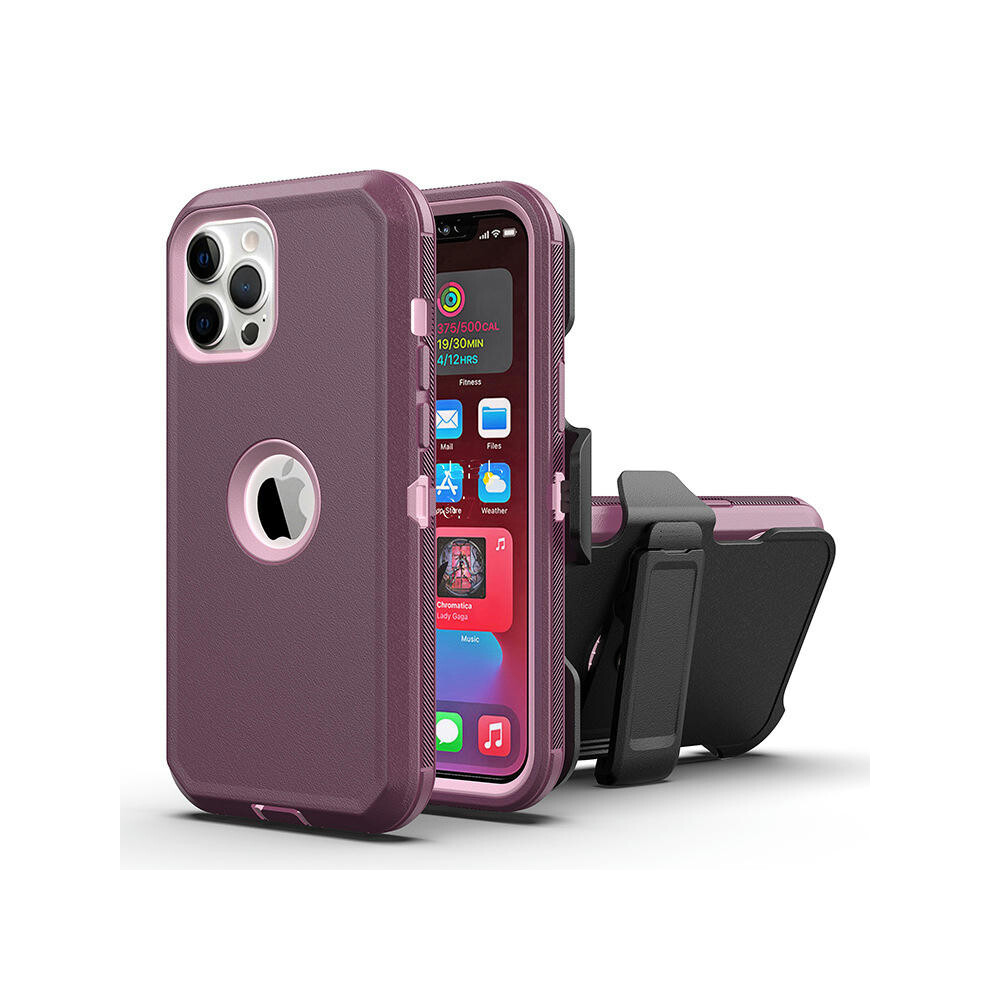 (Purple, iPhone15 Ultra (6.7)) Amazon Is Suitable For IPhone11/13 Mobile Phone Case Tri -Defense Robot Two -In -One Apple X Series Protective Case