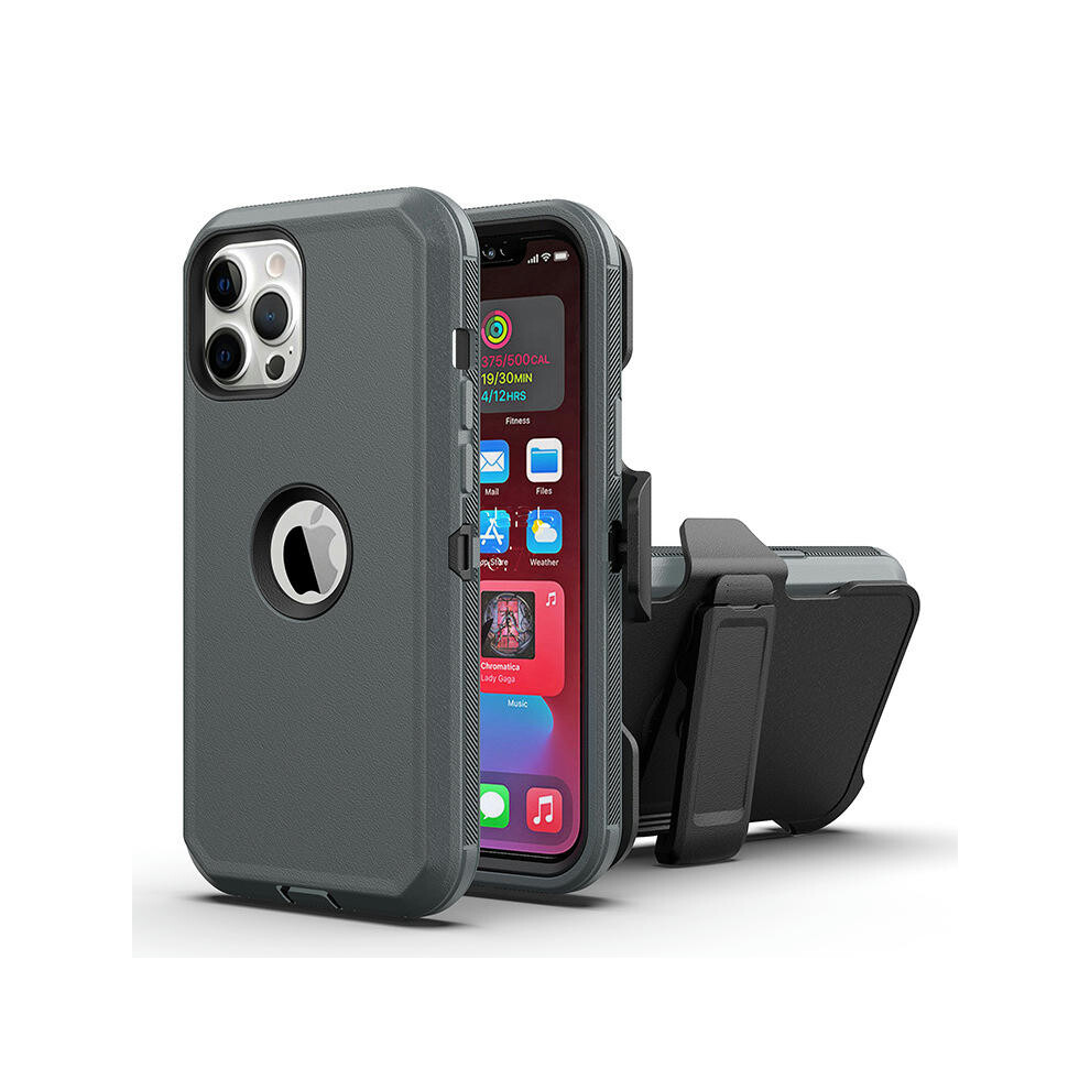 (grey, iphone 2022) Amazon Is Suitable For IPhone11/13 Mobile Phone Case Tri -Defense Robot Two -In -One Apple X Series Protective Case