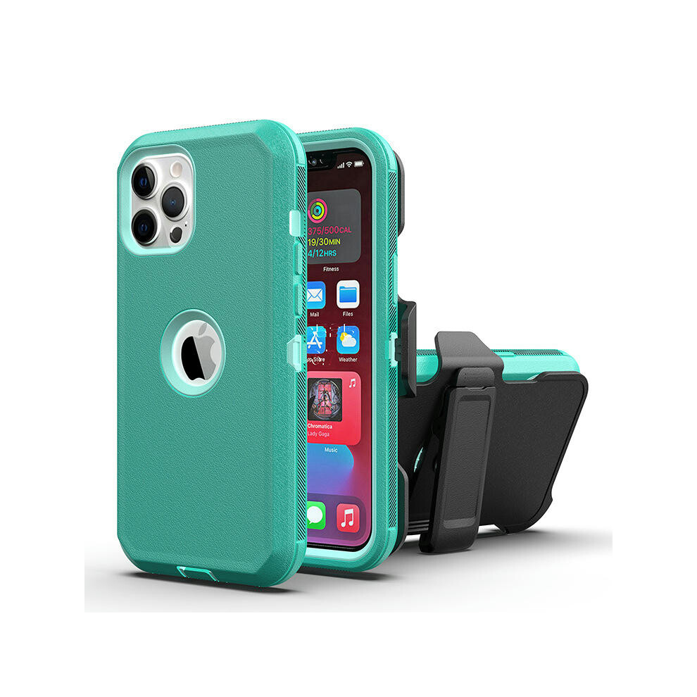 (Light green, iPhone13 mini (5.4)) Amazon Is Suitable For IPhone11/13 Mobile Phone Case Tri -Defense Robot Two -In -One Apple X Series Protective Case