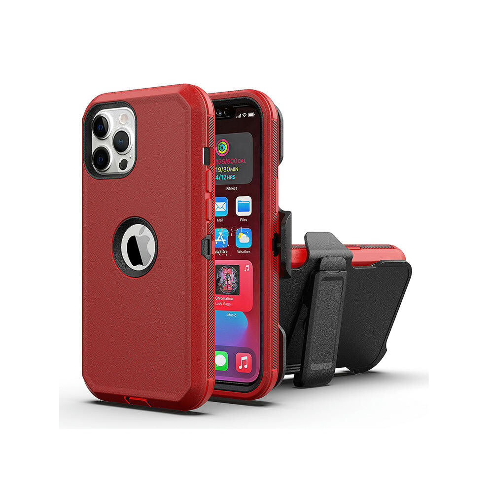 (red, iPhone13 mini (5.4)) Amazon Is Suitable For IPhone11/13 Mobile Phone Case Tri -Defense Robot Two -In -One Apple X Series Protective Case