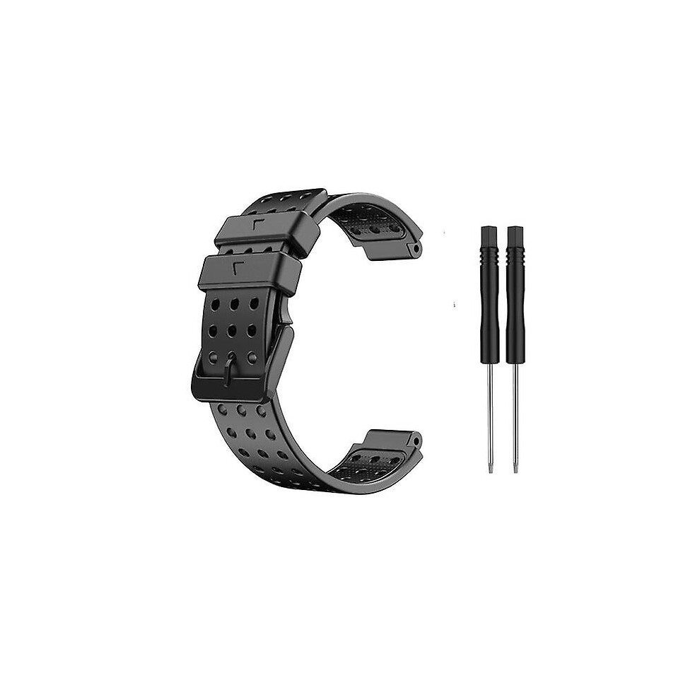 (Black) Silicone Strap For Garmin Approach S20 Smart Watch Black 9048217062771