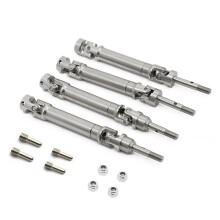 4pcs Metal Stainless Steel Drive Shaft Cvd For 1/10 Slash Stampede Vxl 4wd Rc Car Upgrade Parts