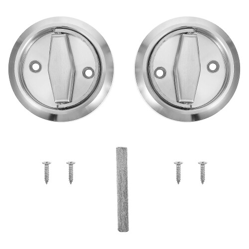 2pcs Stainless Steel Folding Handle Cabinet Pull Ring Box Door Pull Handle