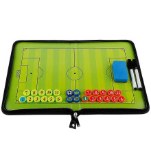 Football Coaching Board Soccer Coaches Clipboard Tactical Magnetic Board Kit With Dry Erase, Marker Pen And Zipper Bag - Jxlgv