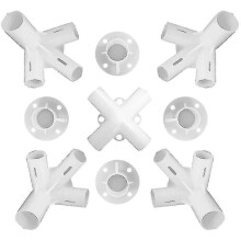 Aleko Spare Parts For 3x3m Gazebo Awning Tent Feet Corner Center Connector 25/19mm9pcs