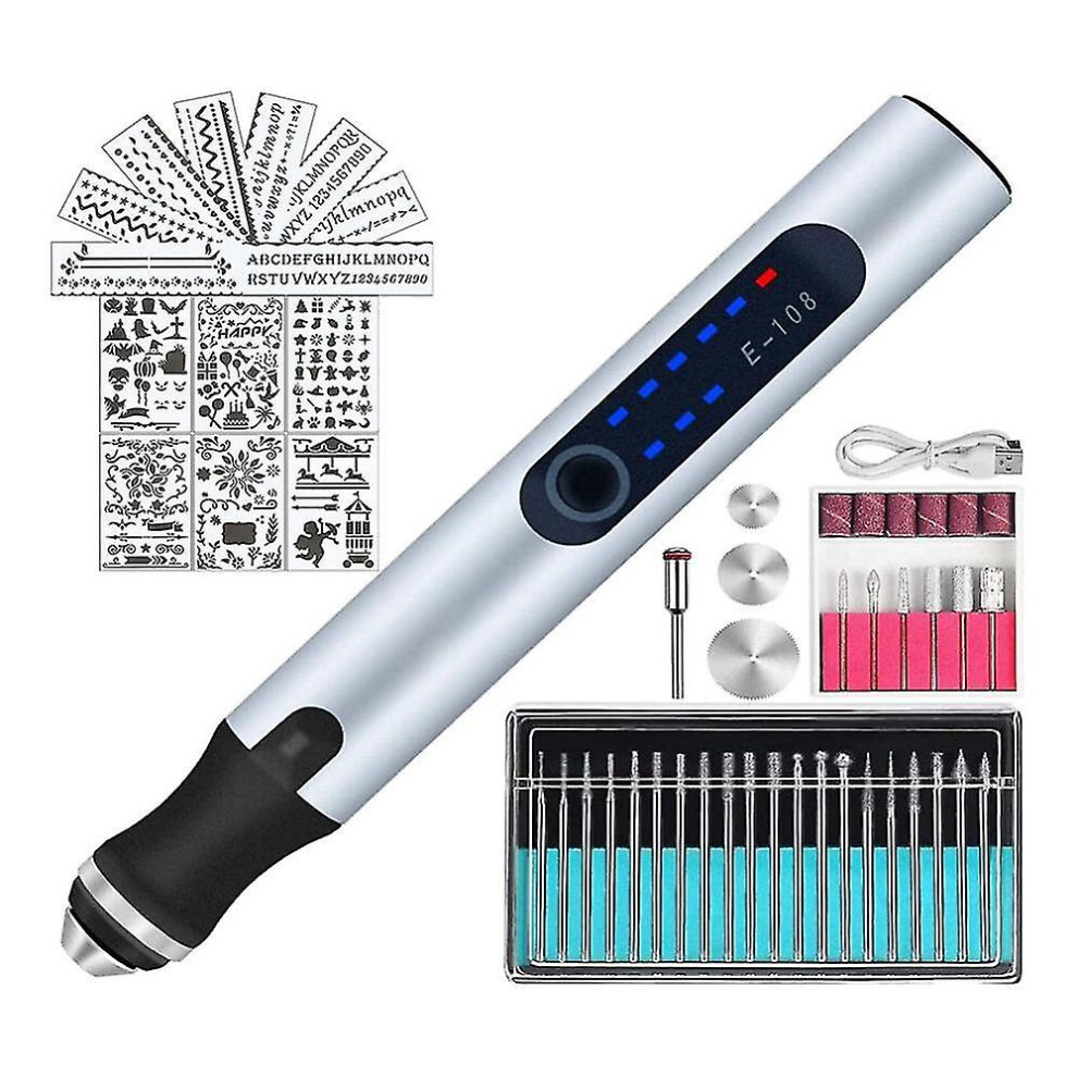 Engraving Pen Kit Electric Usb Rechargeable Engraver Cordless Carve Tool For Etching Carving Customizing Diy And Crafts 9430790348616