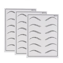 3 -sheet Eye Brow Practice Skin Eyebrow Practice Skin Eyebrow Microblading Skin