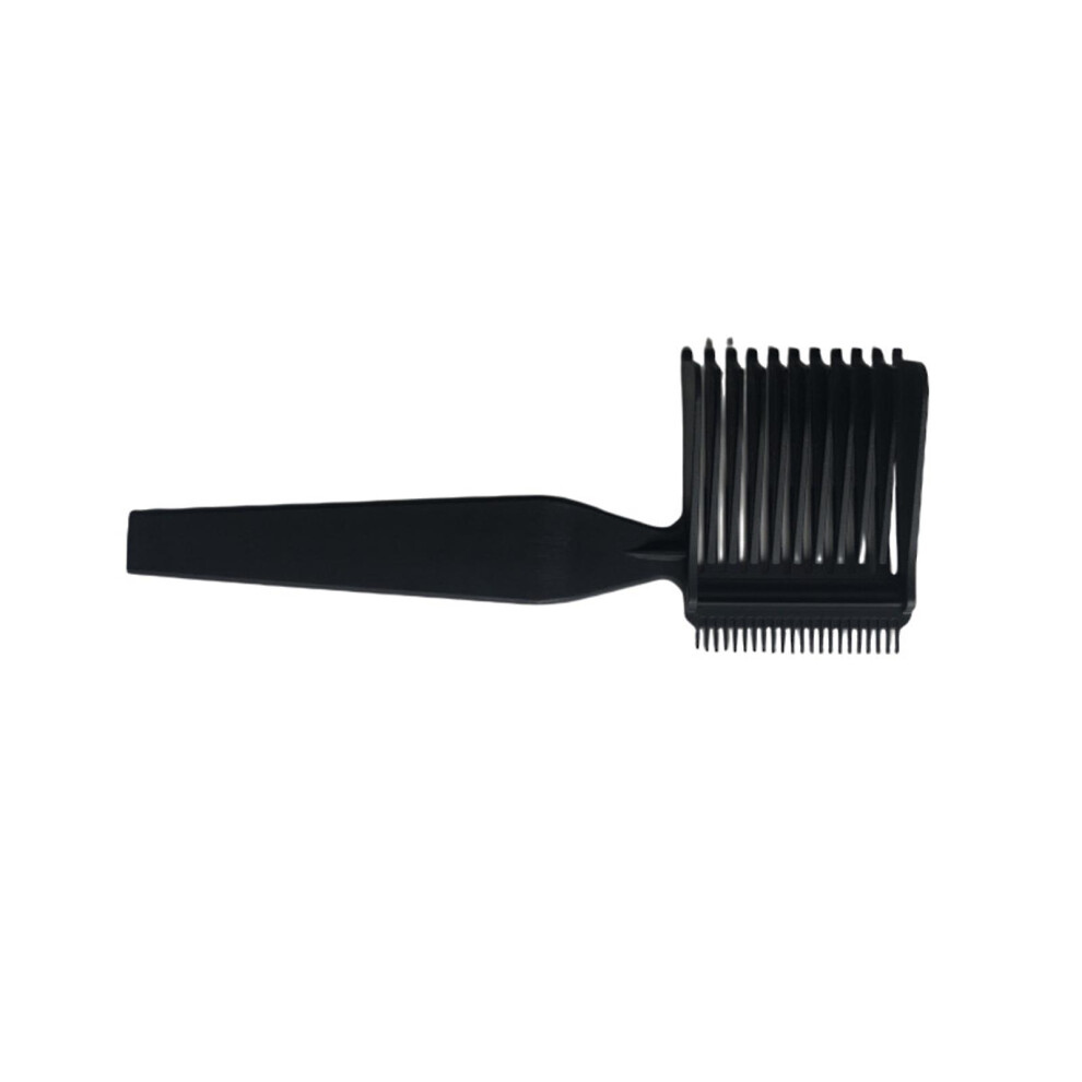 (black) Barber Combs Clipper Comb Barber Cutting Comb Flat Top Comb Clipper Comb Curved Positioning Comb, Men Salon Styling Tools