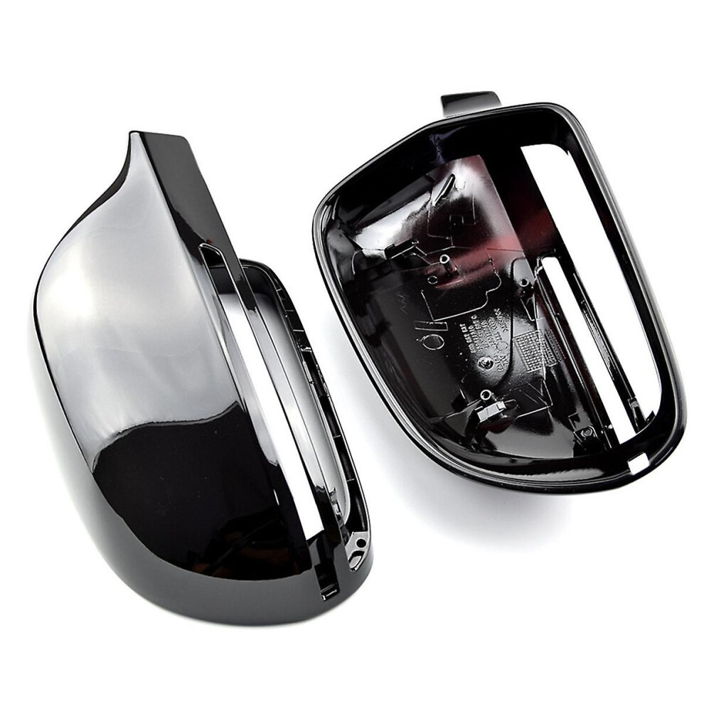 2X Baked Rear View Mirror Cover For A4 S4 A5 S5 A6 S6 A8 S8 Q3 Sq3 A3 Rear View Mirror Modifi Black 9152336278811