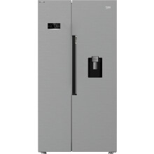 Beko HarvestFresh American Fridge Freezer - Stainless Steel Effect - E Rated