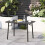 Living And Home Outdoor Garden Slatted Rectangular Metal Table 120*80cm 2
