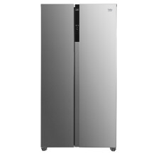 Beko American Fridge Freezer - Brushed Steel - D Rated