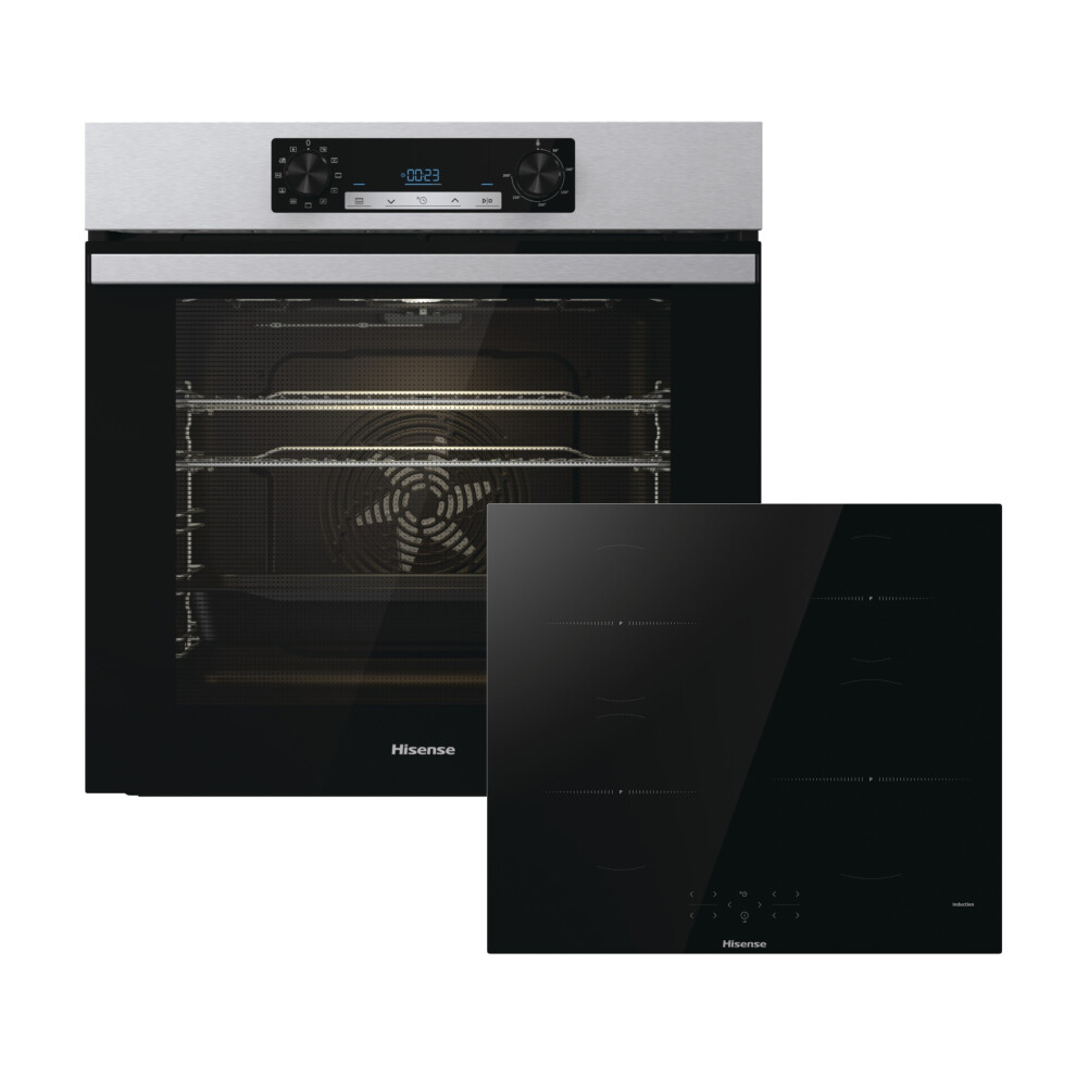 Hisense BI6062HIXUK Built In Electric Single Oven and Induction Hob Pack - A Rated