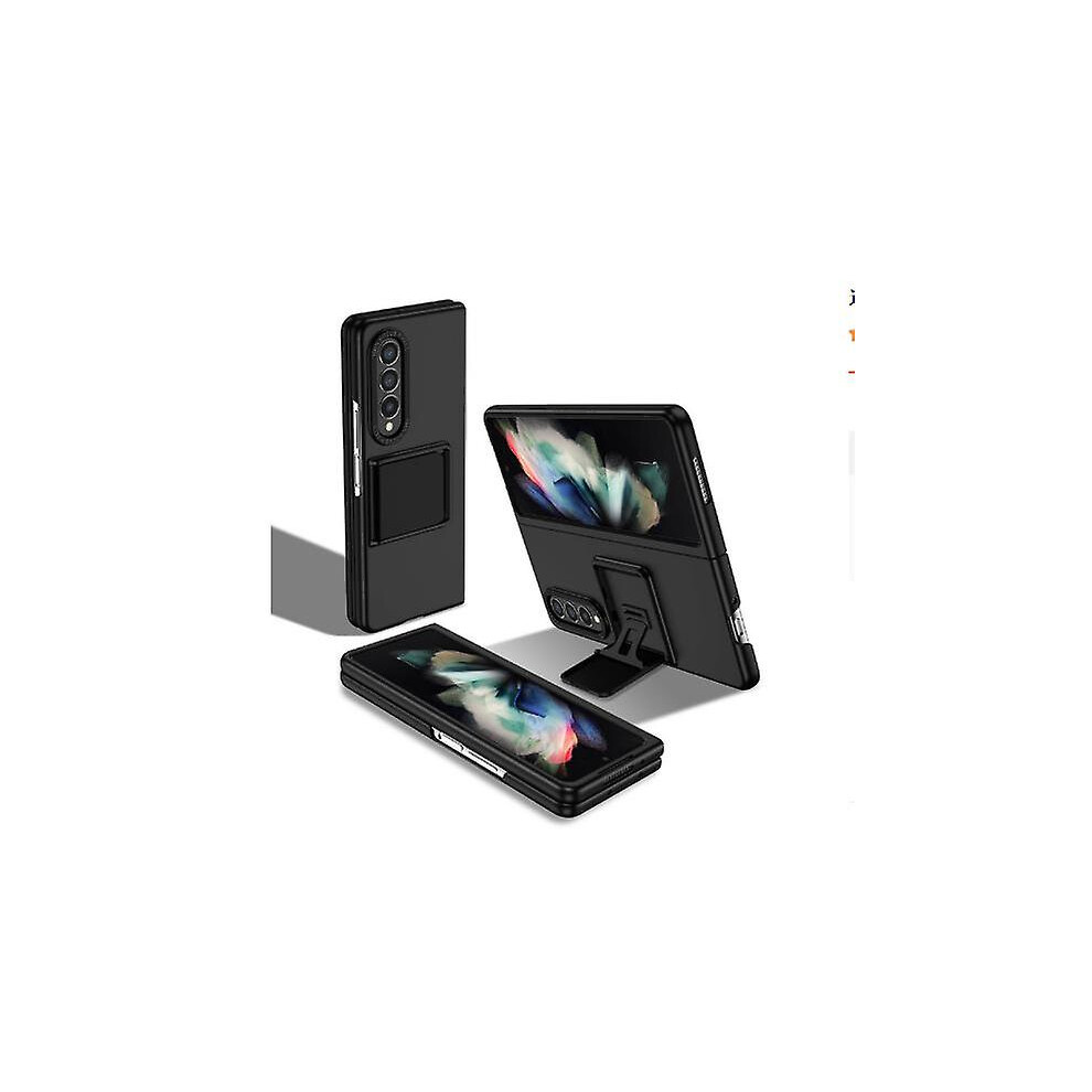 (Black) Flip Case For Samsung Galaxy Z Fold 5, 2023 New Fold 5 Cover With Telescopic Holder, Skin Feeling Pc Case Sumsung Fold 5 Black 9430790355706