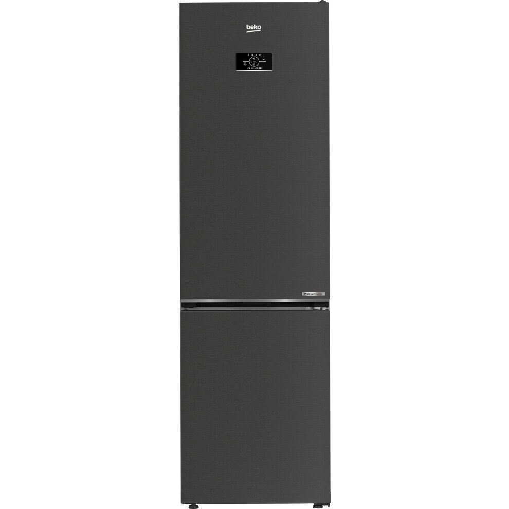 Beko 70/30 Frost Free Fridge Freezer - Black Steel - C Rated