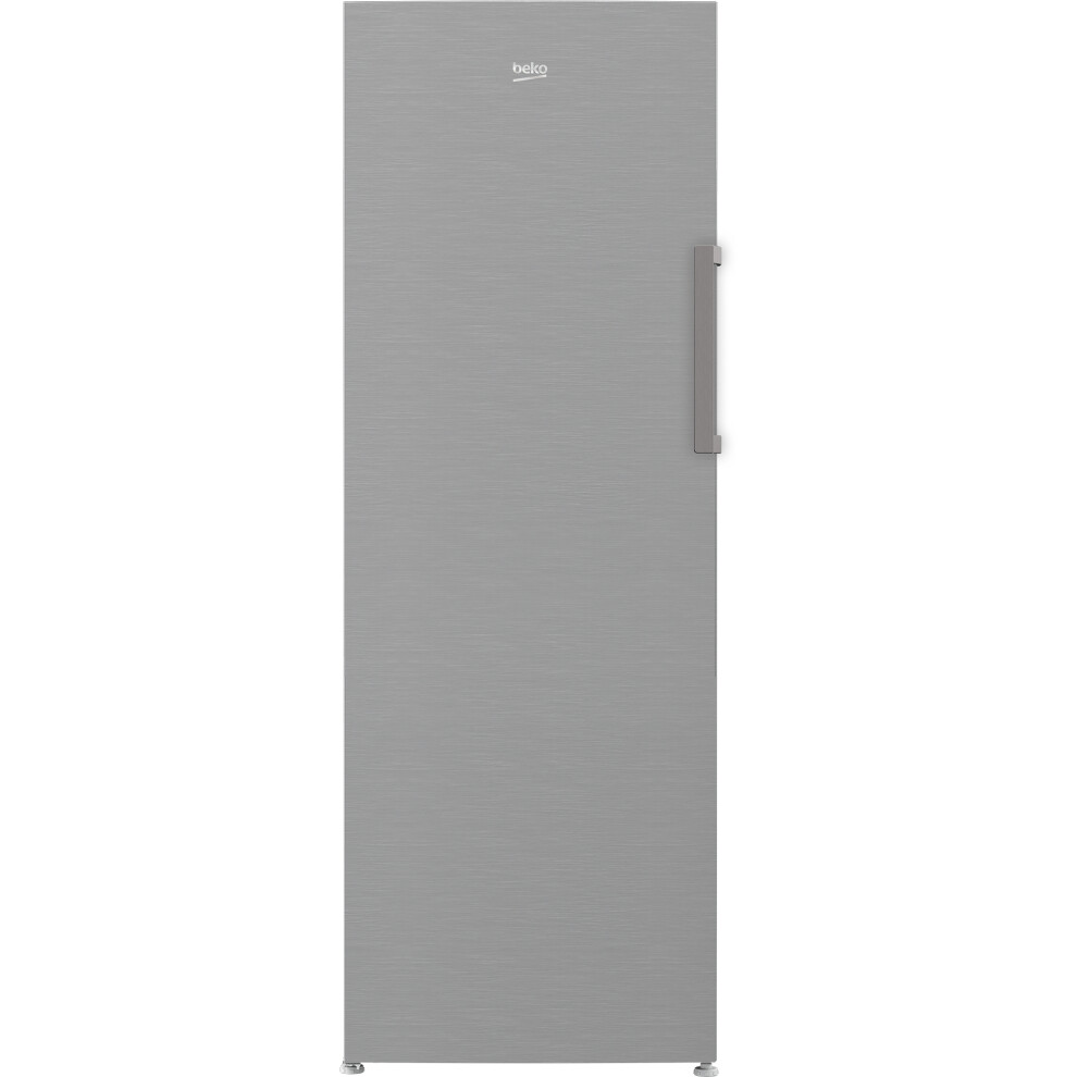 Beko Frost Free Upright Freezer - Stainless Steel Effect - E Rated