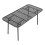 Living And Home Outdoor Garden Slatted Rectangular Metal Table 160*80cm 4