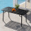 Living And Home Outdoor Garden Slatted Rectangular Metal Table 160*80cm 1