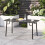 Living And Home Outdoor Garden Slatted Rectangular Metal Table 160*80cm 2