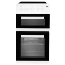 Beko Electric Cooker with Ceramic Hob - White - A Rated
