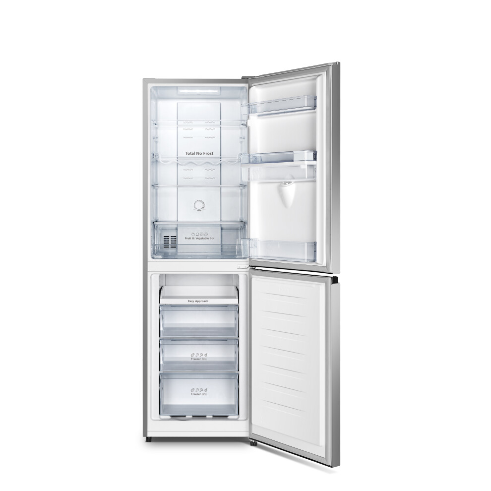 Hisense 50/50 Total No Frost Fridge Freezer - Stainless Steel - E Rated