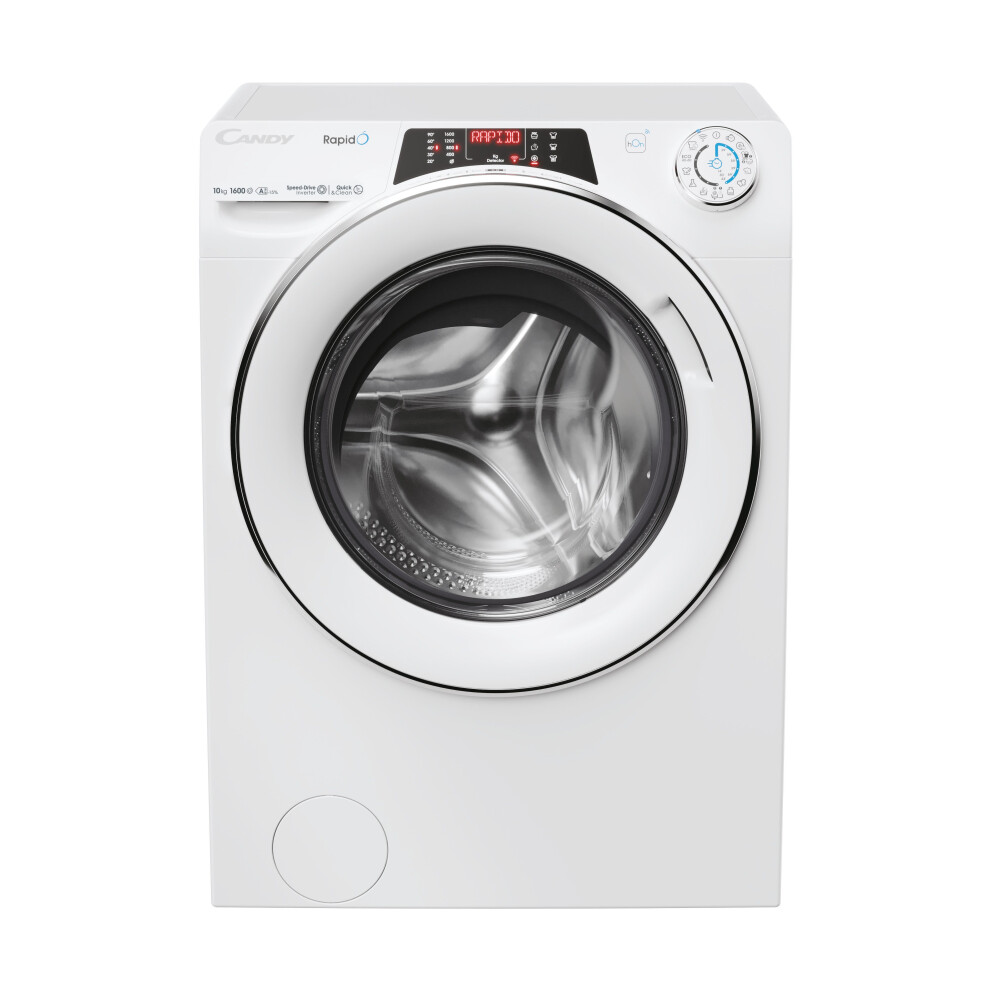 Candy RapidÃ RO16106DWMC7-80 10kg Washing Machine with 1600 rpm - White - A Rated