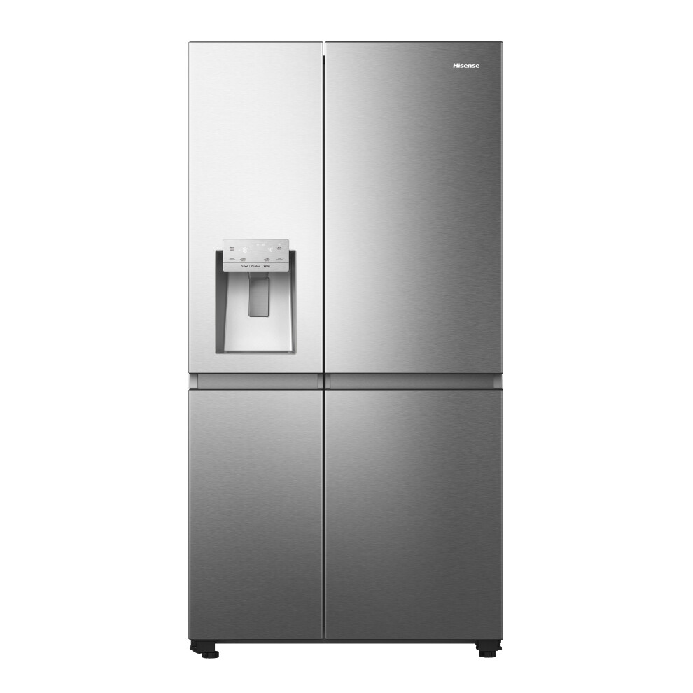 Hisense Pureflat Infinite American Fridge Freezer - Stainless Steel - C Rated