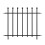 Ball Top Fence Section / Black / 76 H x 94 W cm. 1