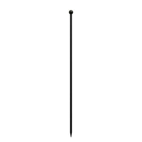 Ball Top Fence Post, Black. 96cm.