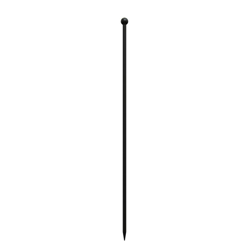 Ball Top Fence Post, Black. 96cm.