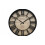 40.5cm Black & wood Effect Clock 1