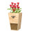 Heavy Duty Cedar Mason Bee House Planter with Fabric Liner. 1
