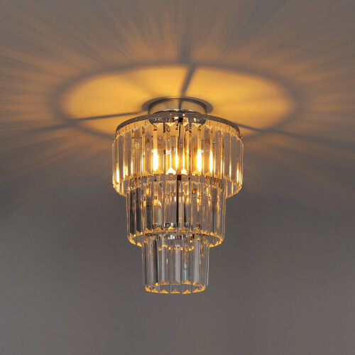 Living And Home Crystal Mount Ceiling Light