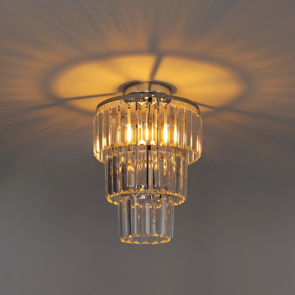 Crystal Mount Ceiling Light