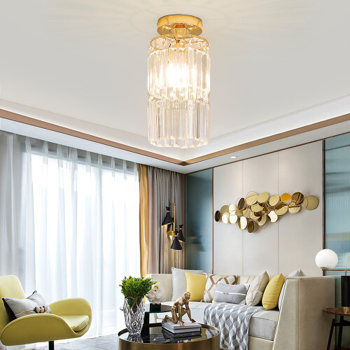 Living And Home Crystal Mount Ceiling Light