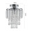 Living And Home Glamorous Crystal Cascade Chandelier with Chrome Accents 5
