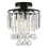 Living And Home Crystal Mount Ceiling Light 3