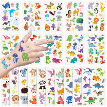 Frcolor 40 Sheets Children Tattoos Stickers Cartoon Body Tattoos Waterproof Animal Shaped Tattoos Stickers Fake Tattoos For Kids