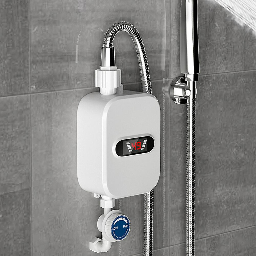 3500W Instant Water Heater 220V Smart Electric Shower Tankless Instant Water Heater Thermostat For Bathroom Kitchen 9048217085886