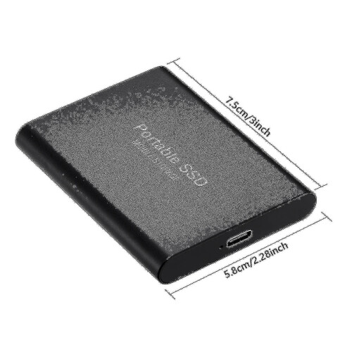 Hard Disk, 2tb Portable External Hard Disk, Waterproof And Shockproof (black) (hy) High Quality 2