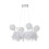 Living And Home Feather LED Pendant Light with Crystal Balls 3