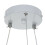Living And Home Feather LED Pendant Light with Crystal Balls 4