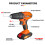 21V Cordless Combi Drill Set Electric Impact Driver Screwdriver, 1.5AH Battery&Fast Charger, Safety Lock 3/8" Chuck, 25+1 Torque Setting 9