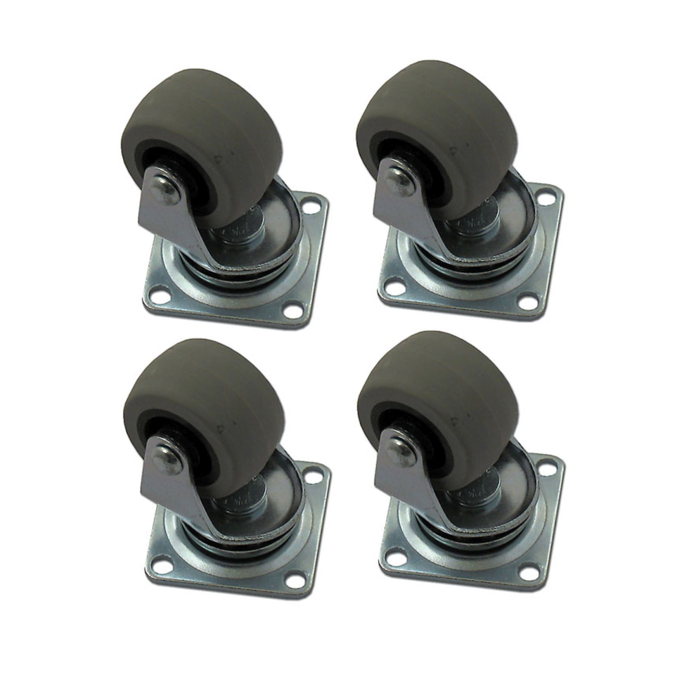 Durable 30Mm Swivel Wheel Castor Furniture Wheels - Plate Included 5056517974544