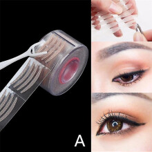(A, 1 Roll) 600pcs Invisible Eyelid Sticker Lace Eye Lift Strips Double Eyelid Tape Adhesive Stickers Eye Tape Tools L/s Style