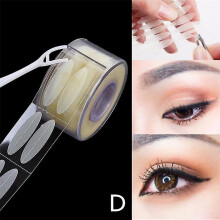 (D, 1 Roll) 600pcs Invisible Eyelid Sticker Lace Eye Lift Strips Double Eyelid Tape Adhesive Stickers Eye Tape Tools L/s Style