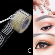 (C, 1 Roll) 600pcs Invisible Eyelid Sticker Lace Eye Lift Strips Double Eyelid Tape Adhesive Stickers Eye Tape Tools L/s Style